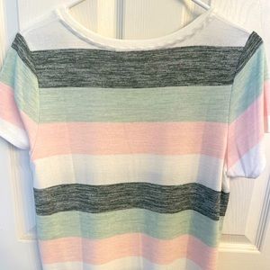 NWOT hi-lo market & spruce color block tee
